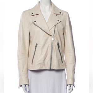 Allsaints White Leather Jacket